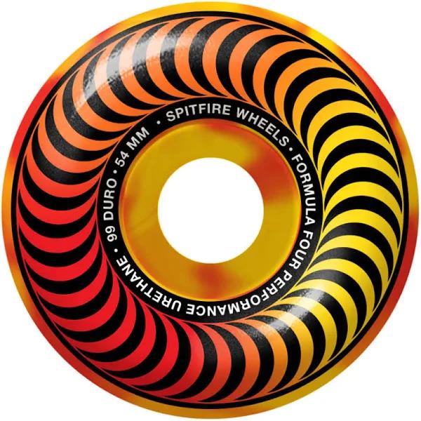 Spitfire F4 Multiswirl 99D 54mm Wheel Red/Yellow