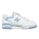 New Balance White & Blue 550 Sneakers