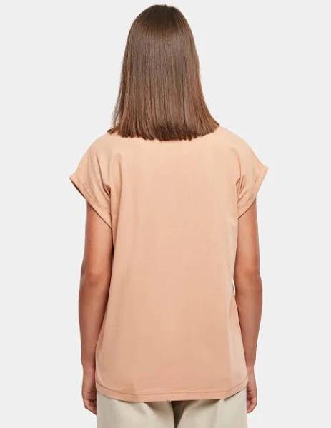 Urban Classics Extended Shoulder Tee in Amber Pink 4XL