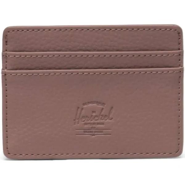 Herschel Charlie RFID Vegan Leather Card Holder - Ash Rose