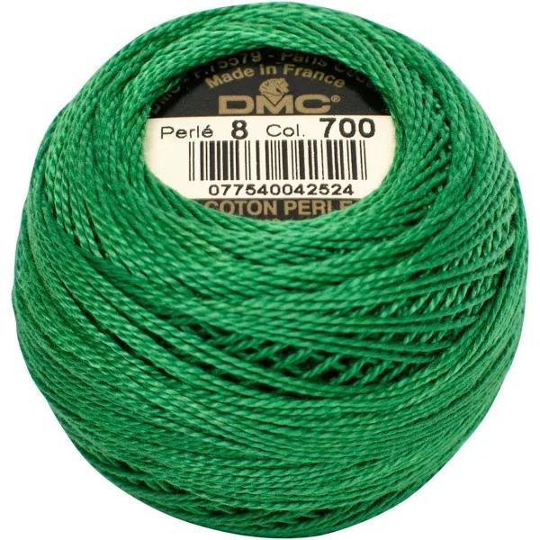 DMC Pearl Cotton Ball Size 8 87yd Bright Green