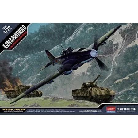 Academy 1/72 IL-2M & Panther D Plastic Model Kit [12538]