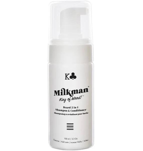 Milkman King of Wood 2 in 1 Beard Shampoo and Conditioner - Travel