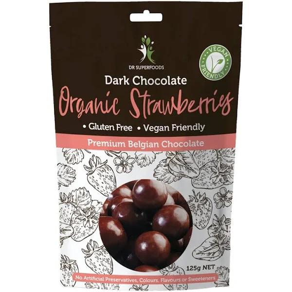 Dr Superfoods Dark Chocolate Organic Strawberries (125g)