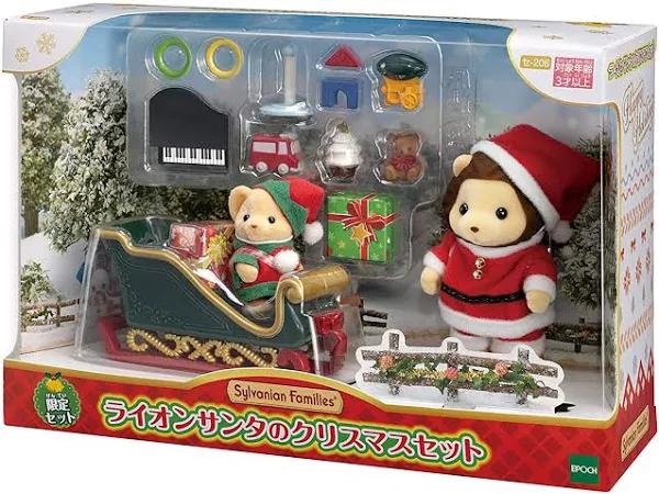 Christmas Set of Sylvanian Families Lion Santa Se-206