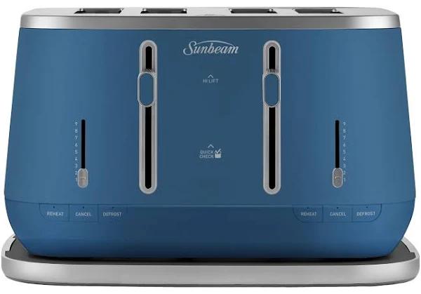 Sunbeam Kyoto 4 Slice Toaster - Blue Coral