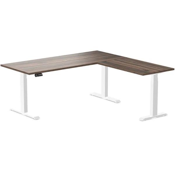 Desky Eco L-Shape Melamine Sit Stand Desk