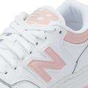 New Balance 480 White/Pink Trainers - US 7.5