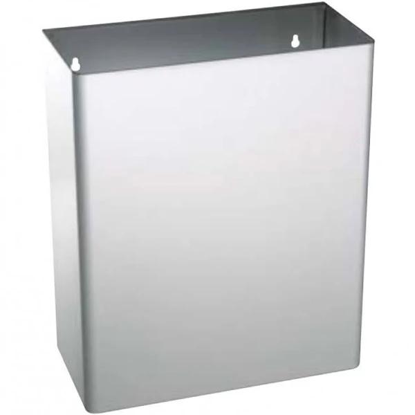 Bradley 357 Waste Receptacle 24L - 358mm W x 430mm H x 168mm D - Satin Stainless Steel