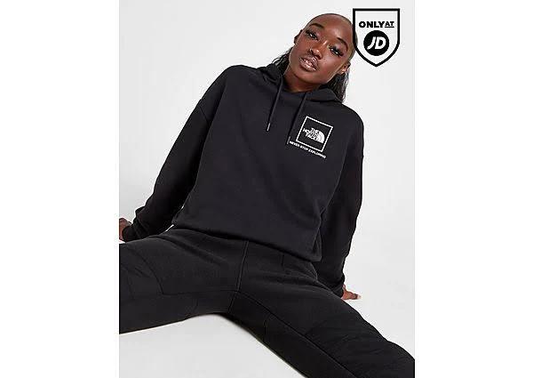 The North Face Box Overhead Hoodie - Black - S