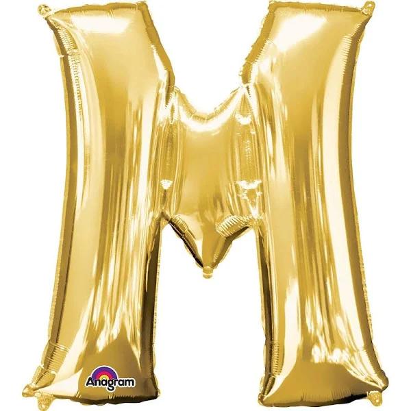 Gold 40cm Letter M Balloon