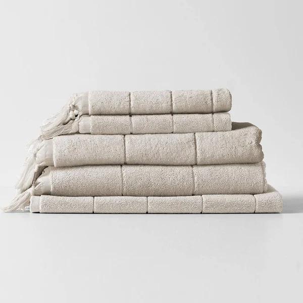 Aura Home Paros Bath Towel Set - Natural