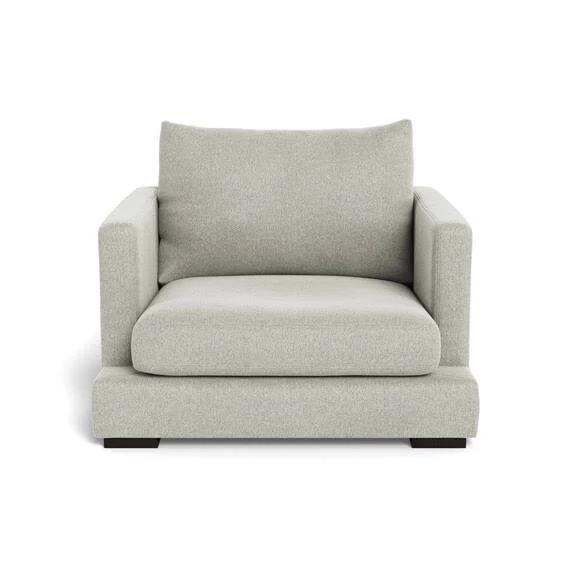 Long Island Fabric Armchair Light Grey by Freedom