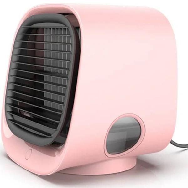 Buy USB Mini Air Conditioner Air Cooling Fan For Home and Office Use Online | Pink