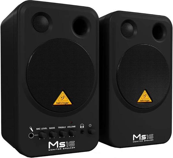 Behringer Monitor Speakers Ms16 (Pair)