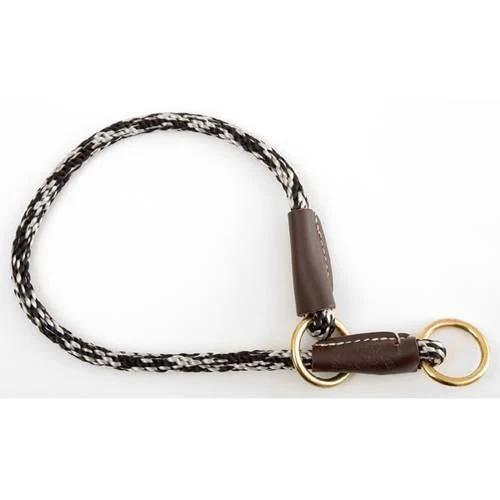 Mendota Products Dog Command Rope Slip Collar 24in (61cm) Made in The USA Salt and Pepper