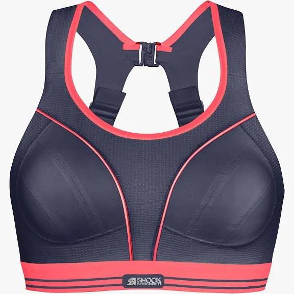 Shock Absorber Ultimate Run Bra - Navy/Red - 10DD