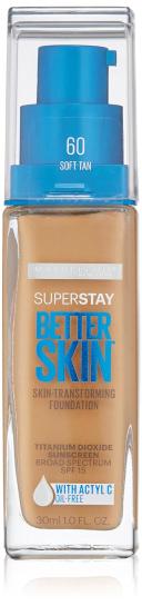 Maybelline Super Stay Better Skin Foundation, Soft Tan, 1 fl. oz