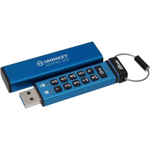 Kingston IronKey Keypad 200 - USB Flash Drive - 8 GB