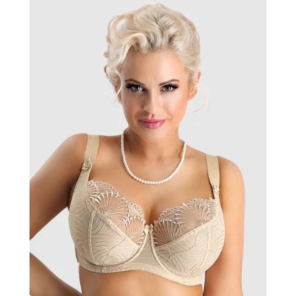 Nessa Selena Unlined Embroidered Large Cup Wired Bra