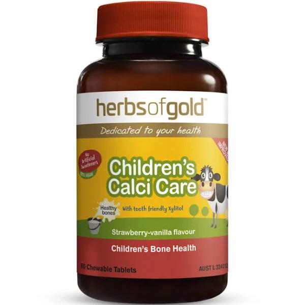 Herbs of Gold - Children's Calci Care - 60 Chewable Tablets