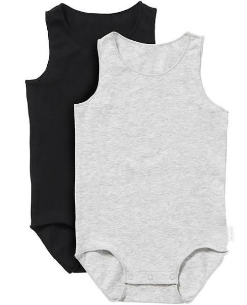 Bonds Wonderbodies Singletsuit 2 Pack - Grey & Black