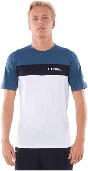 Rip Curl Mens 2021 Underline Panel Short Sleeve UV Tee - Navy