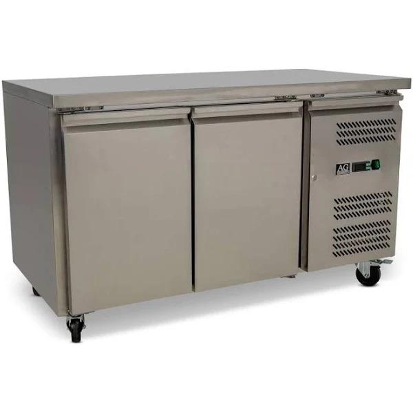 Two Door Commercial Worktop / Under Bench Fridge 700mm Depth