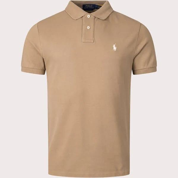 Polo Ralph Lauren Men's Custom Slim Fit Polo Shirt - Café Tan - L