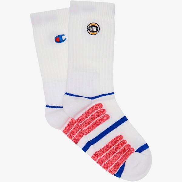 Champion NBL Crew Socks (2 Pack) - White M