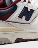 New Balance 550 White Navy NB Burgundy