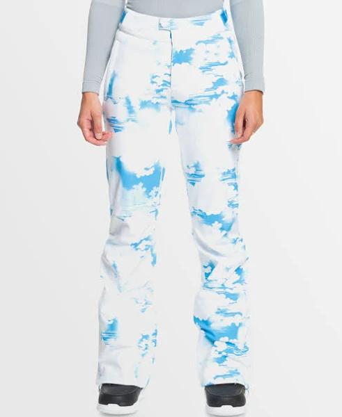 Roxy Womens Chloe Kim Pants Azure Blue Clouds / XL