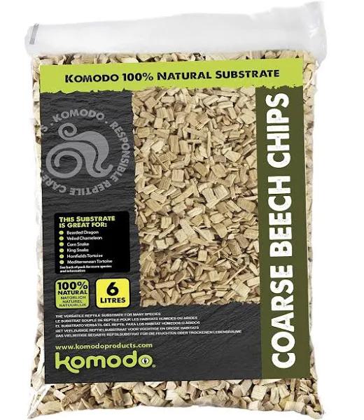 Komodo Beech Chips Coarse, 6 Litre