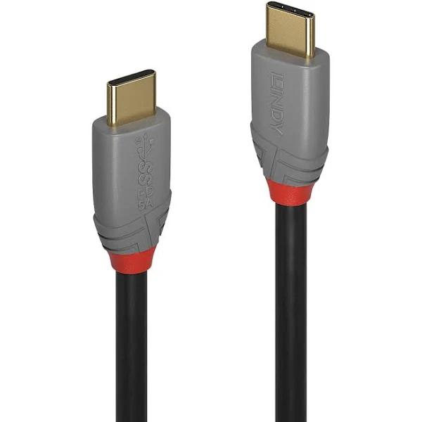 Lindy 1m USB C 5A PD Cable Anthra Line