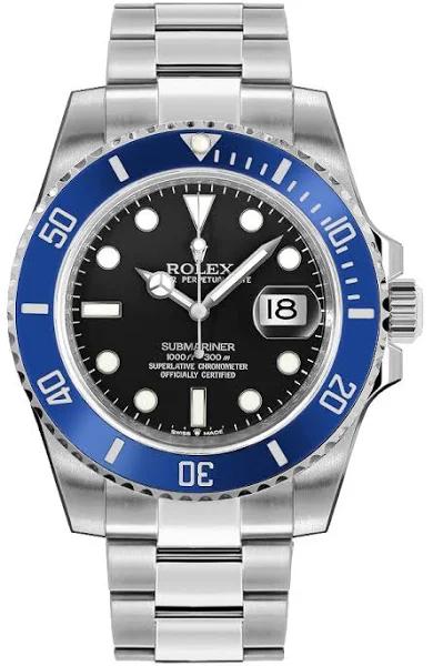 Rolex Submariner Date Blue Ceramic Bezel Men's Watch 126619LB-0003