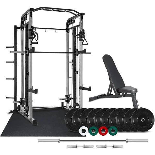 Cortex Multi Functional Smith & Cable Machine 187kg Home Gym Package