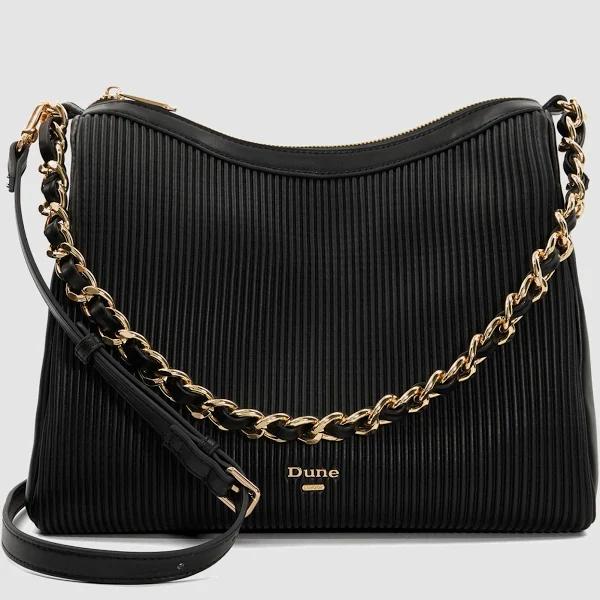 Dune London Domeno Shoulder Bag in Black, Size One Size