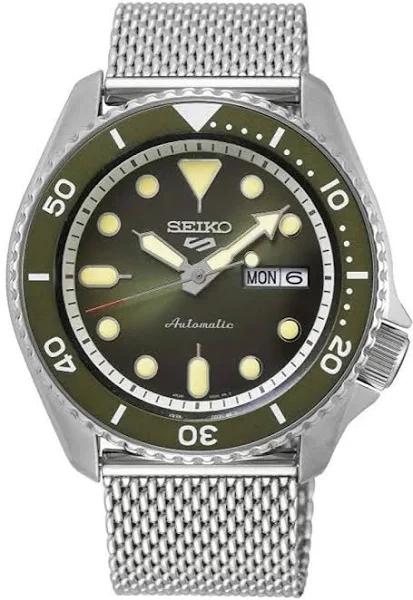 Seiko SBSA019 5 Sports Day-Date Automatic Watch SS Men's USED