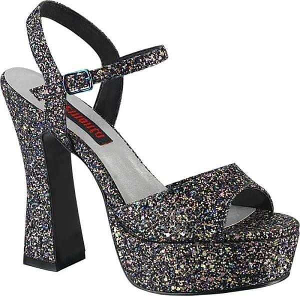 DOLLY-09 Black Multi Glitter Sandal