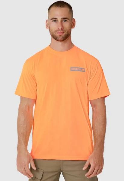 Icon Block S/S Tee - Orange S