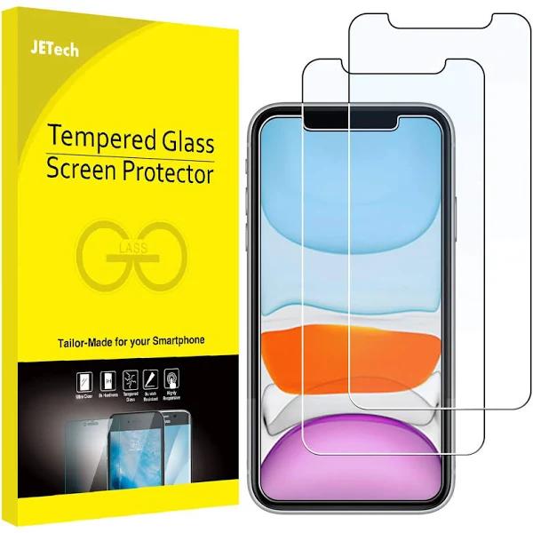 JETech Screen Protector For iPhone 11 and iPhone XR, 6.1-Inch, Tempered Glass Fi