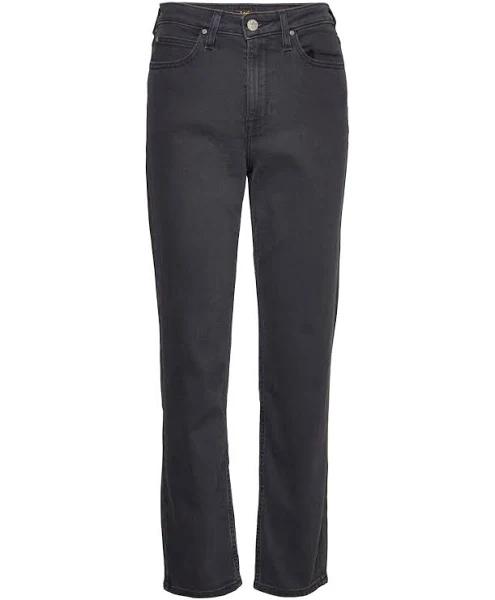 Lee Jeans Carol High Rise Regular Straight Jeans in Black