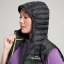 Kathmandu Heli Womens Down Puffer 600 Fill Lightweight Vest Women's - Black Size Medium - AfterPay & zipPay Available