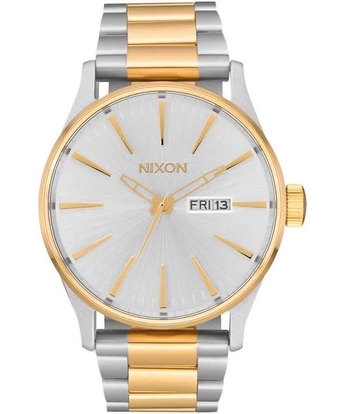 Nixon Sentry SS Watch Silver Gold