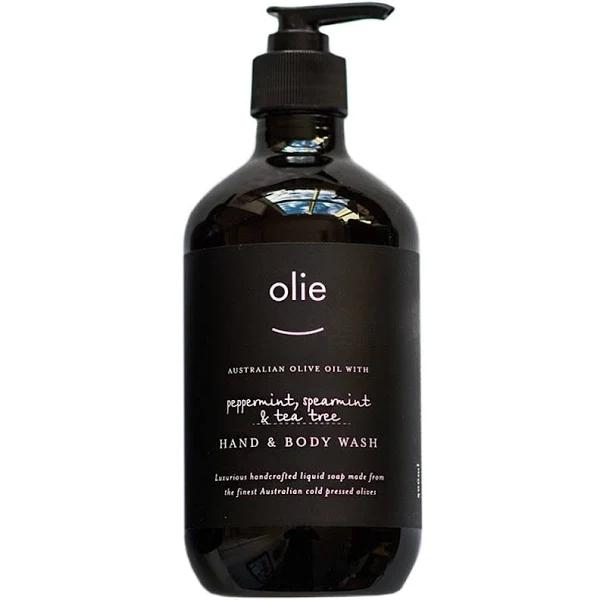 Olieve & Olie Hand & Body Wash 500ml - Peppermint, Spearmint & Tea Tree