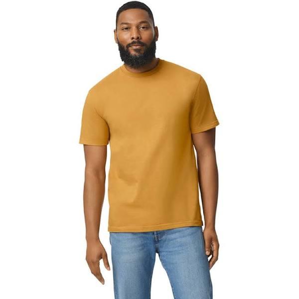 Gildan Unisex Adult Softstyle Midweight T-Shirt (Mustard) (S)