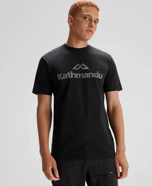 Kathmandu Men's Logo Organic Cotton T-Shirt | Black - XXL