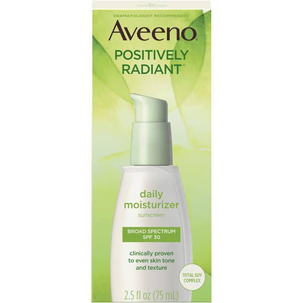 Aveeno Active Naturals Positively Radiant Daily Moisturizer, SPF 30 - 2.5 fl oz bottle