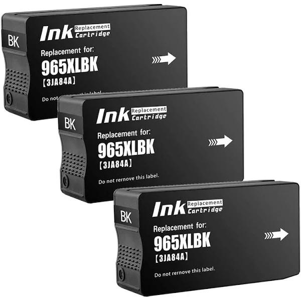 Compatible 3 x HP 965XL Black High Yield Inkjet Cartridge 3JA84AA