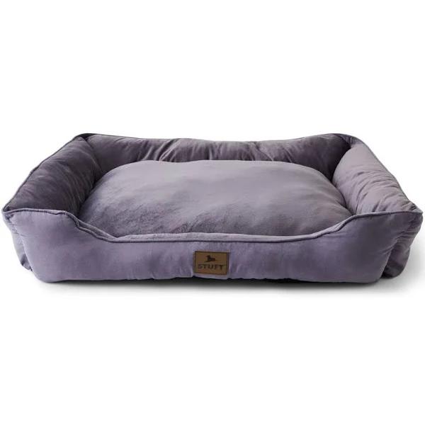 Stuft Bolstered Noble Pet Bed Large - Charcoal Grey